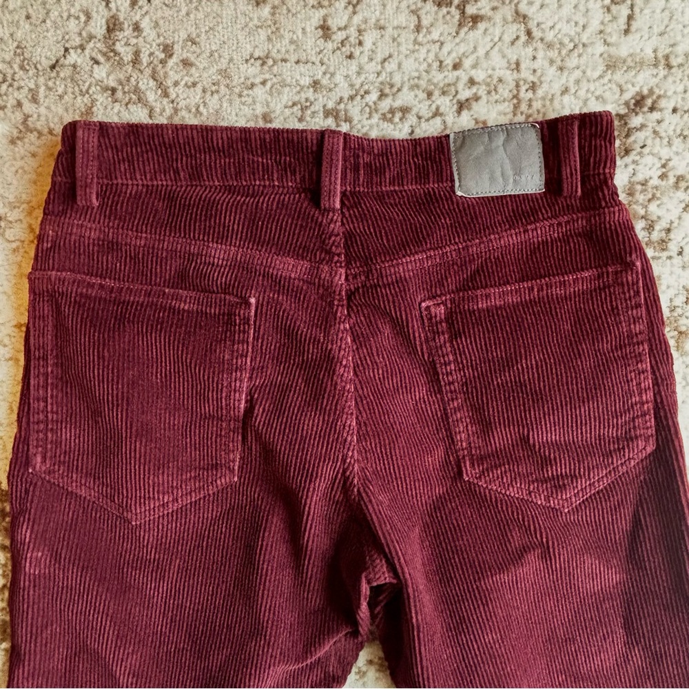 6397 shorty - baggy corduroy burgundy pants - Picture 5 of 5